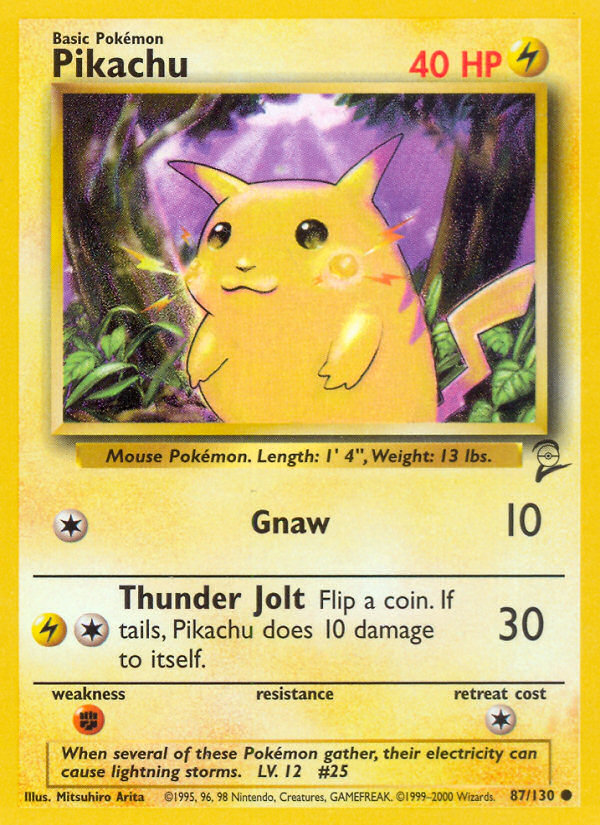 Pikachu (87/130) [Base Set 2] | Clutch Gaming