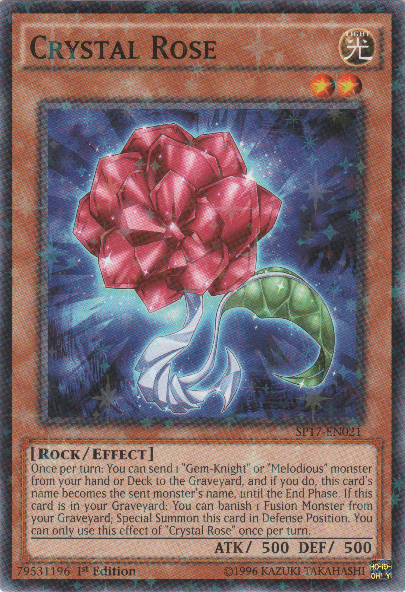 Crystal Rose [SP17-EN021] Starfoil Rare | Clutch Gaming