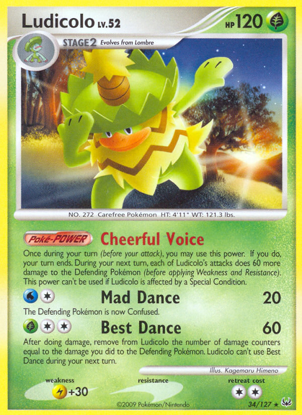 Ludicolo (34/127) [Platinum: Base Set] | Clutch Gaming