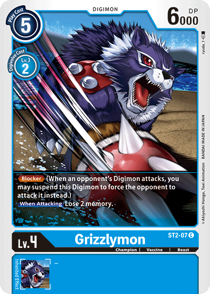 Grizzlymon [ST2-07] [Starter Deck: Cocytus Blue] | Clutch Gaming