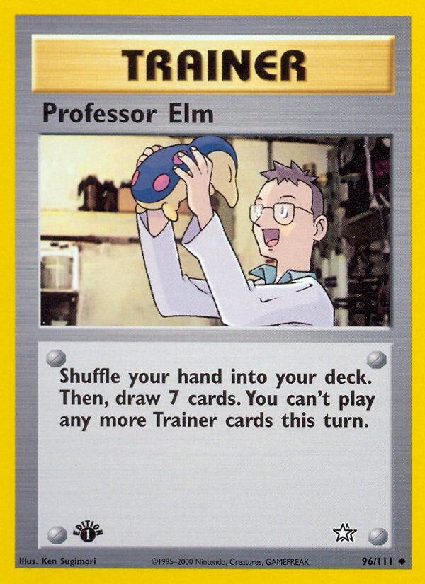 Professor Elm (96/111) [Neo Genesis 1st Edition] | Clutch Gaming