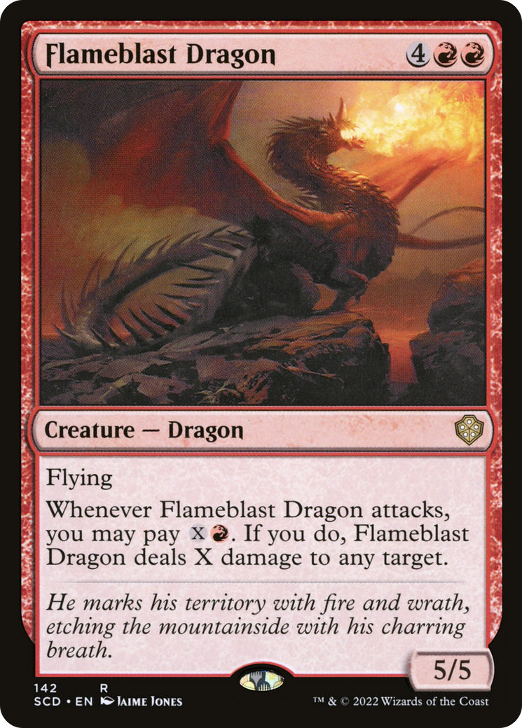 Flameblast Dragon [Starter Commander Decks] | Clutch Gaming