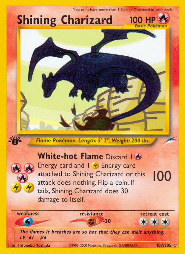 Shining Charizard (107/105) [Neo Destiny 1st Edition] | Clutch Gaming