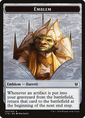 Daretti, Scrap Savant Emblem // Thopter Double-Sided Token [Commander 2016 Tokens] | Clutch Gaming