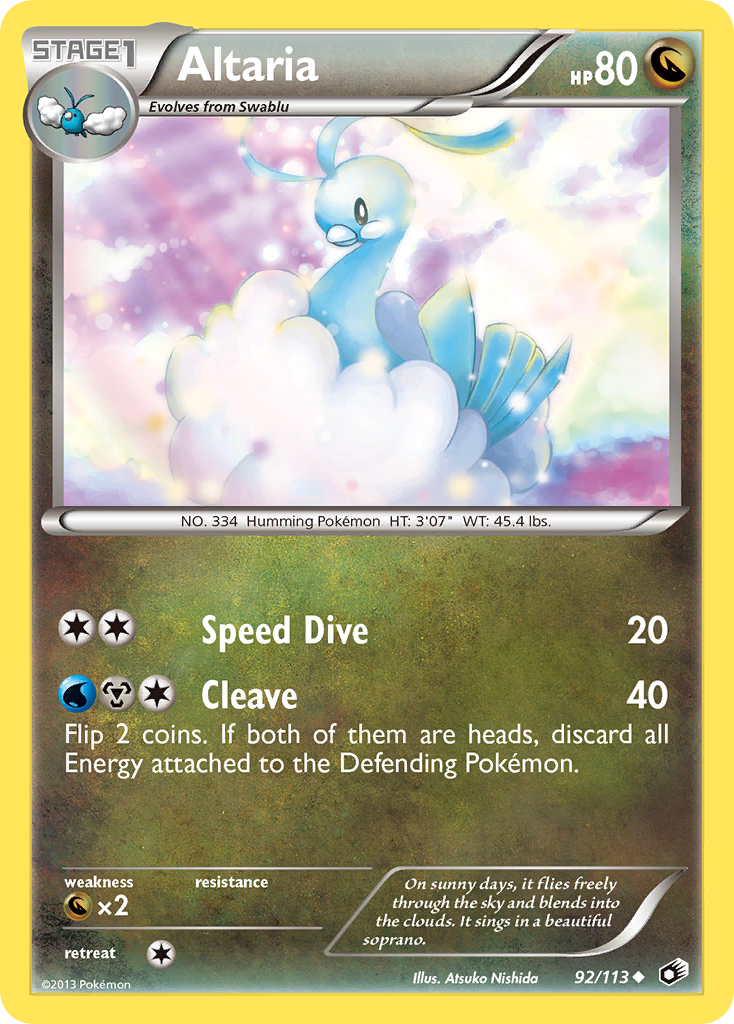 Altaria (92/113) [Black & White: Legendary Treasures] | Clutch Gaming