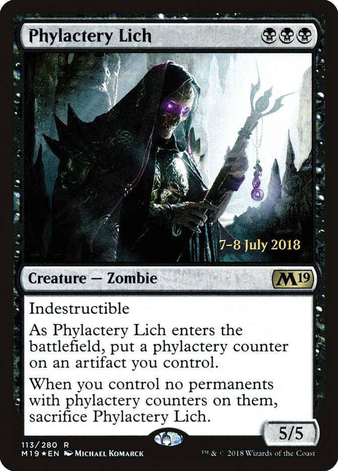 Phylactery Lich [Core Set 2019 Prerelease Promos] | Clutch Gaming