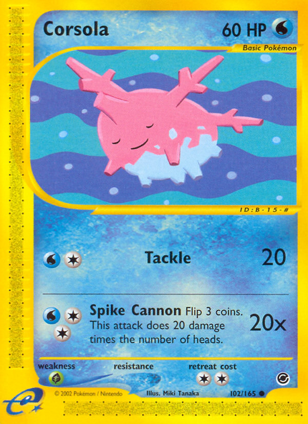 Corsola (102/165) [Expedition: Base Set] | Clutch Gaming