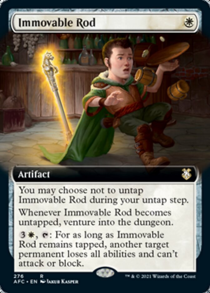 Immovable Rod (Extended Art) [Dungeons & Dragons: Adventures in the Forgotten Realms Commander] | Clutch Gaming