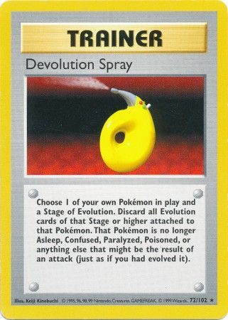 Devolution Spray (72/102) [Base Set Shadowless Unlimited] | Clutch Gaming