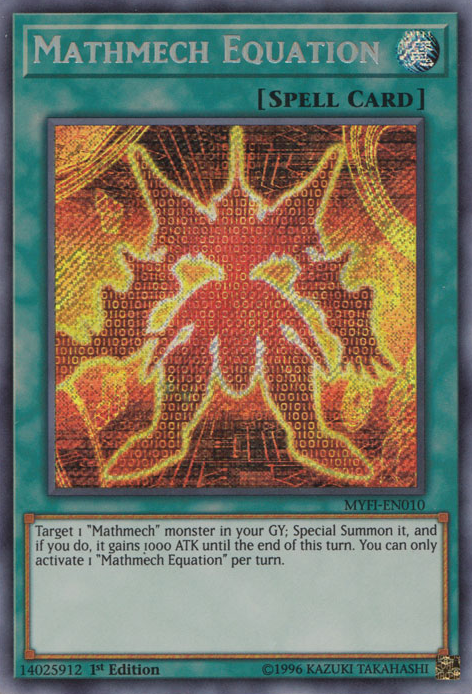 Mathmech Equation [MYFI-EN010] Secret Rare | Clutch Gaming