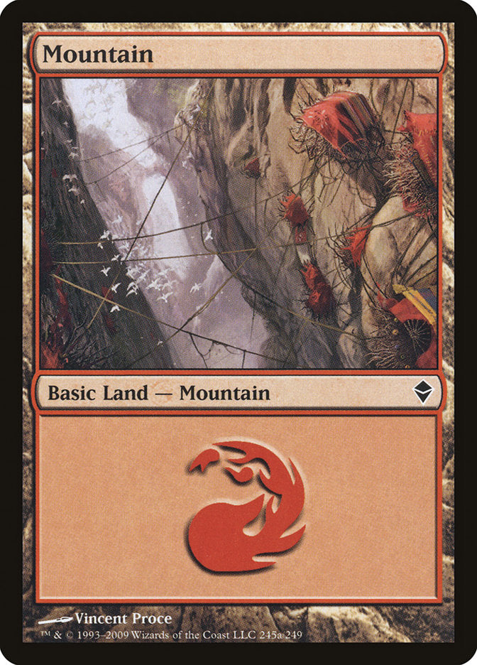 Mountain (245a) [Zendikar] | Clutch Gaming