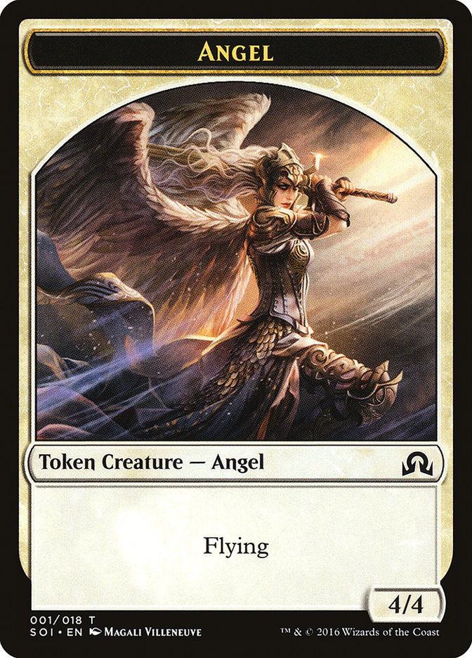 Angel Token [Shadows over Innistrad Tokens] | Clutch Gaming