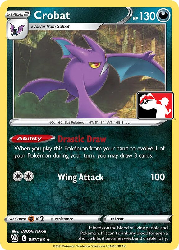 Crobat (091/163) [Prize Pack Series One] | Clutch Gaming