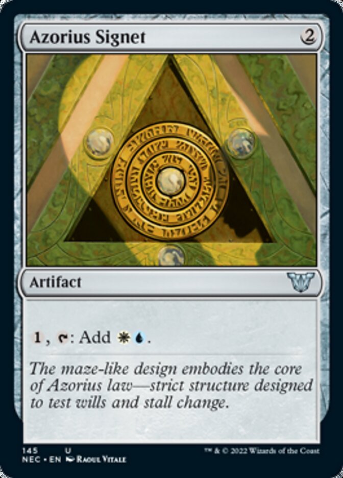 Azorius Signet [Kamigawa: Neon Dynasty Commander] | Clutch Gaming