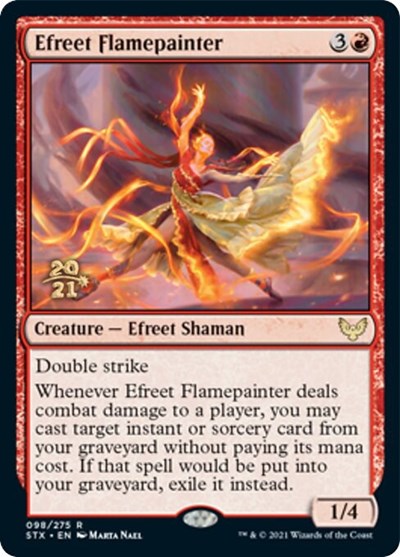 Efreet Flamepainter [Strixhaven: School of Mages Prerelease Promos] | Clutch Gaming