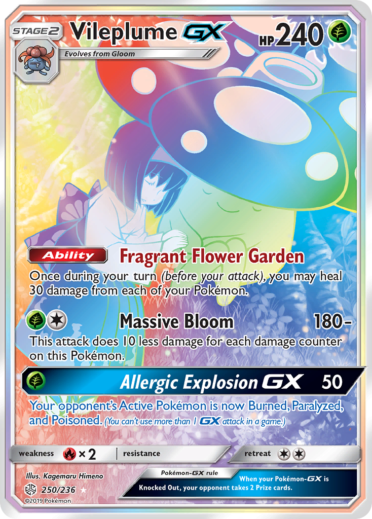 Vileplume GX (250/236) [Sun & Moon: Cosmic Eclipse] | Clutch Gaming