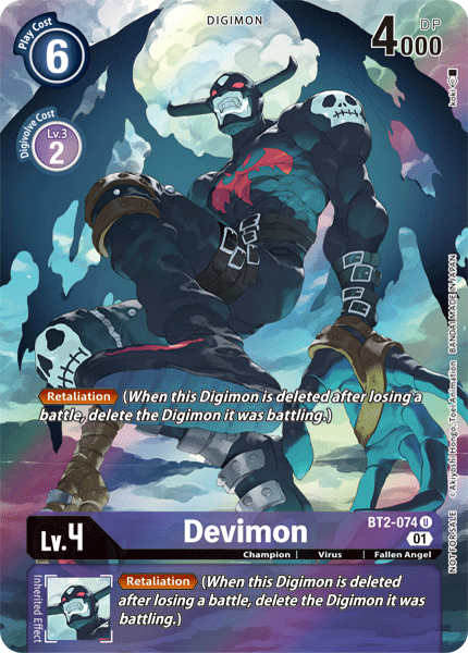 Devimon [BT2-074] (Alternate Art) [Release Special Booster Ver.1.0] | Clutch Gaming