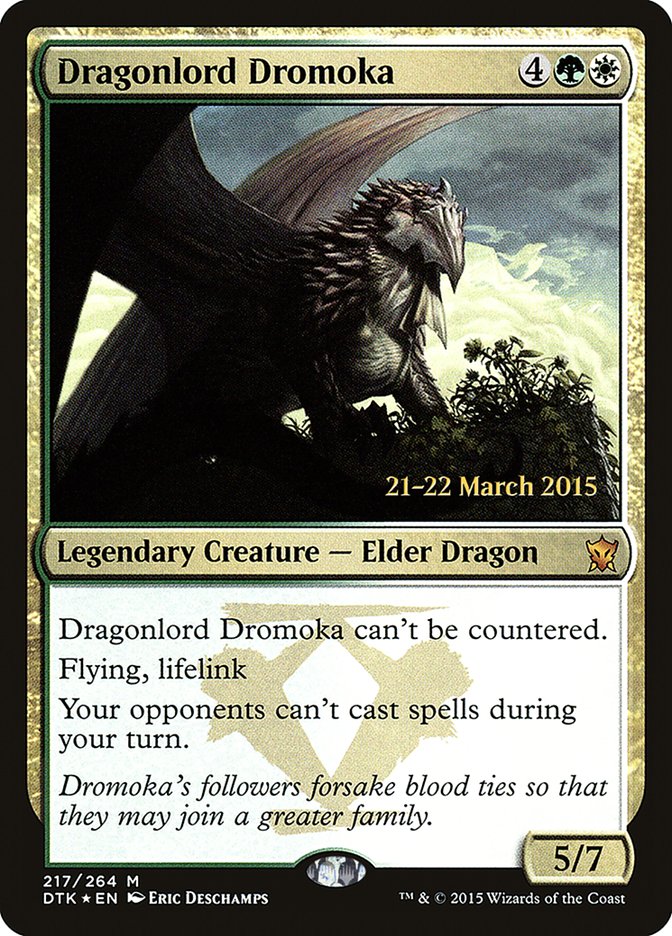 Dragonlord Dromoka [Dragons of Tarkir Prerelease Promos] | Clutch Gaming