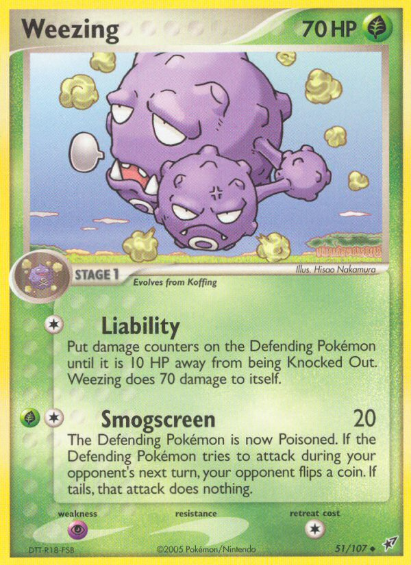 Weezing (51/107) [EX: Deoxys] | Clutch Gaming