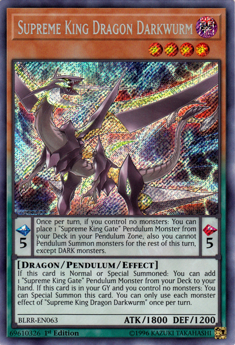 Supreme King Dragon Darkwurm [BLRR-EN063] Secret Rare | Clutch Gaming