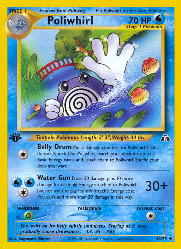 Poliwhirl (44/75) [Neo Discovery 1st Edition] | Clutch Gaming