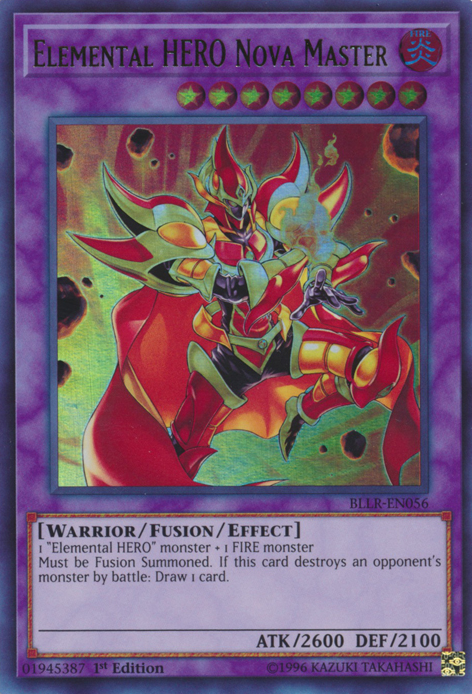 Elemental Hero Nova Master [BLLR-EN056] Ultra Rare | Clutch Gaming