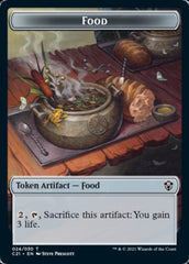 Food // Saproling Double-Sided Token [Commander 2021 Tokens] | Clutch Gaming