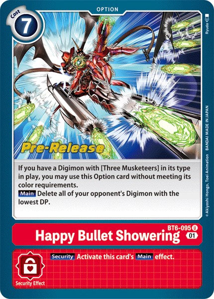 Happy Bullet Showering [BT6-095] [Double Diamond Pre-Release Cards] | Clutch Gaming