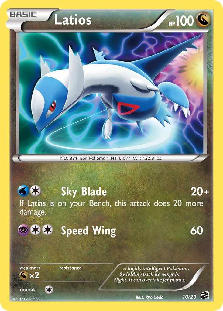 Latios (10/20) [Black & White: Dragon Vault] | Clutch Gaming