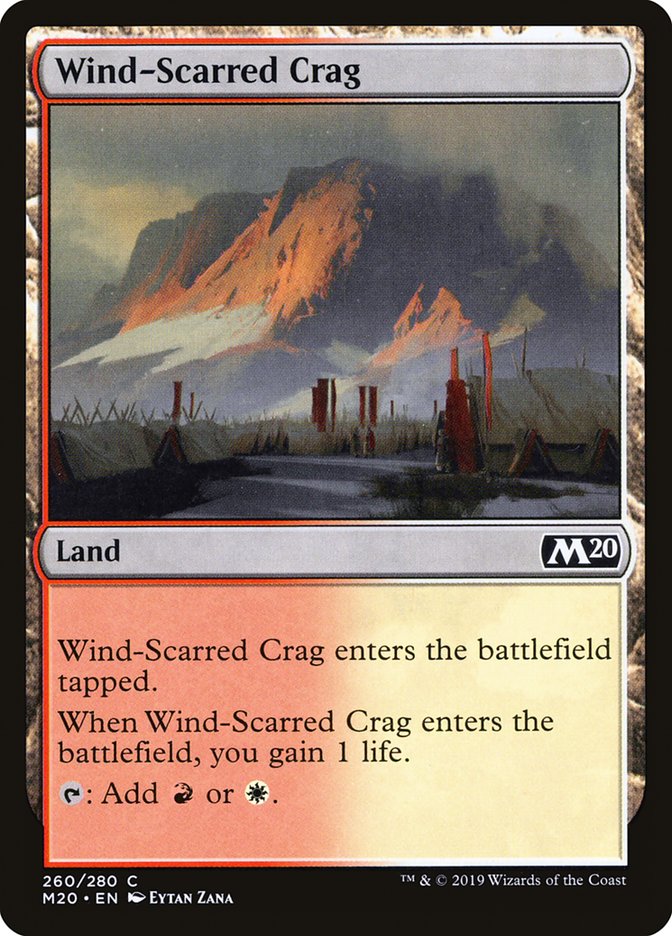 Wind-Scarred Crag [Core Set 2020] | Clutch Gaming