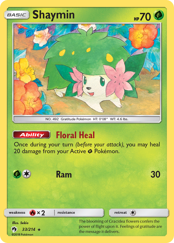 Shaymin (33/214) [Sun & Moon: Lost Thunder] | Clutch Gaming