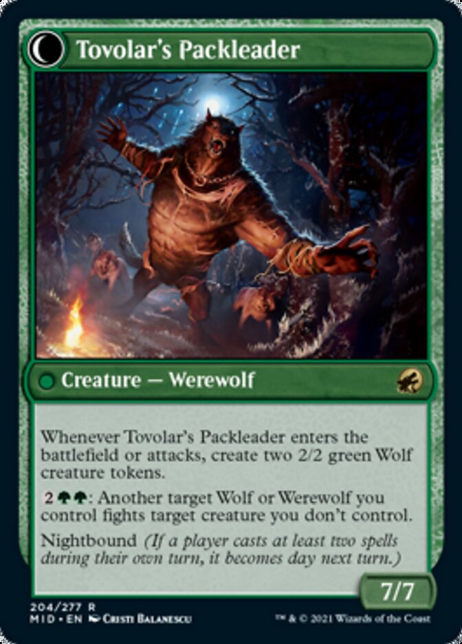 Tovolar's Huntmaster // Tovolar's Packleader [Innistrad: Midnight Hunt] | Clutch Gaming