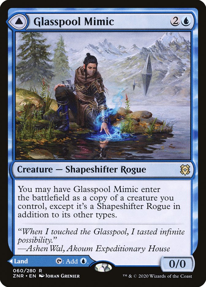 Glasspool Mimic // Glasspool Shore [Zendikar Rising] | Clutch Gaming