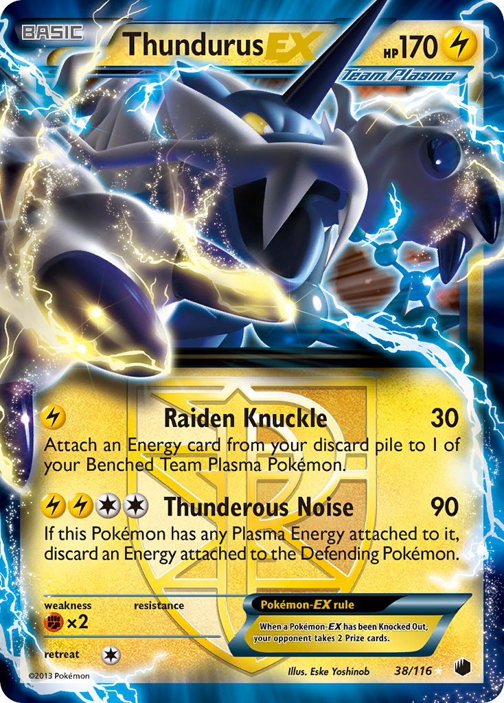 Thundurus EX (38/116) [Black & White: Plasma Freeze] | Clutch Gaming