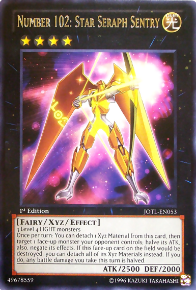 Number 102: Star Seraph Sentry [JOTL-EN053] Rare | Clutch Gaming