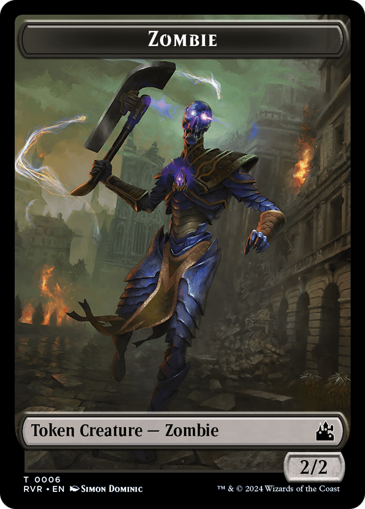 Goblin (0008) // Zombie Double-Sided Token [Ravnica Remastered Tokens] | Clutch Gaming