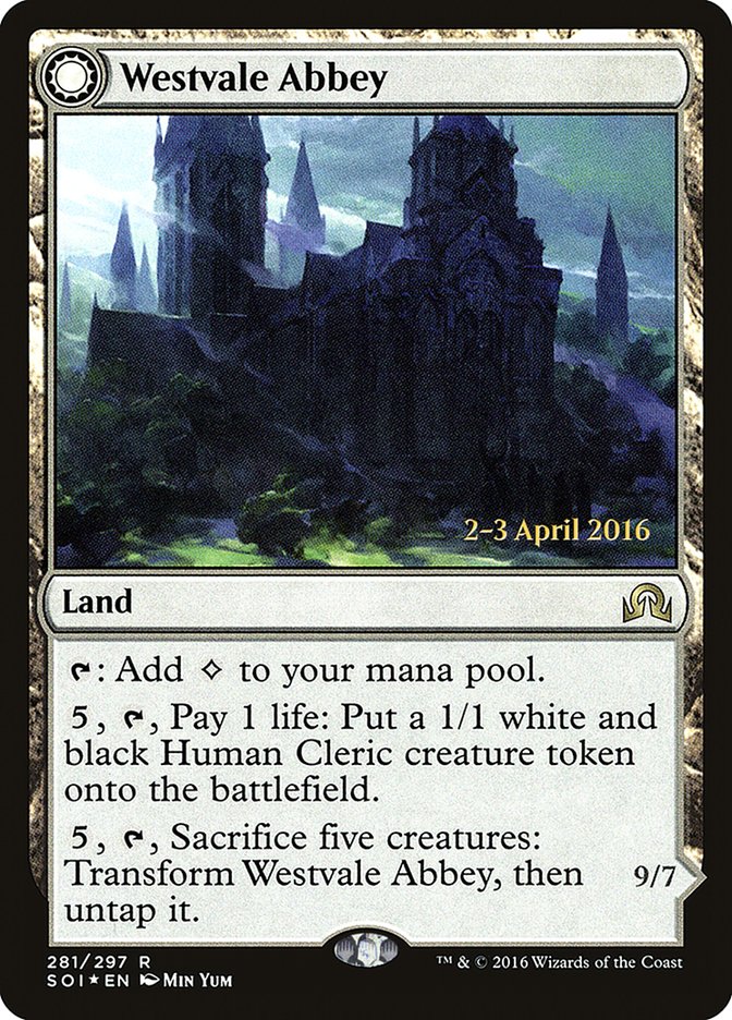 Westvale Abbey // Ormendahl, Profane Prince [Shadows over Innistrad Prerelease Promos] | Clutch Gaming