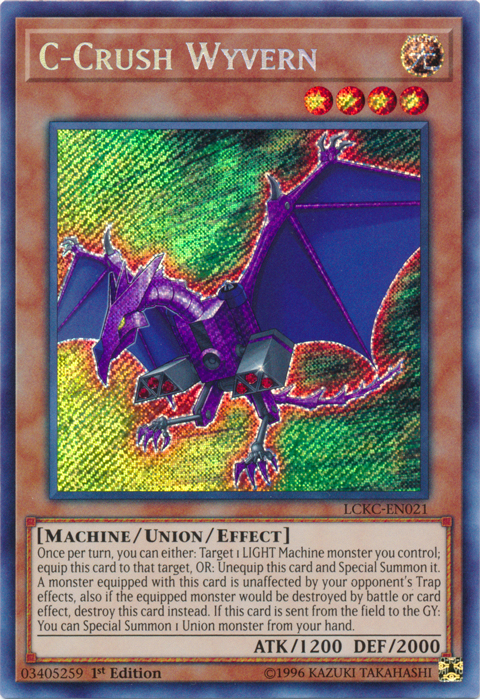 C-Crush Wyvern [LCKC-EN021] Secret Rare | Clutch Gaming