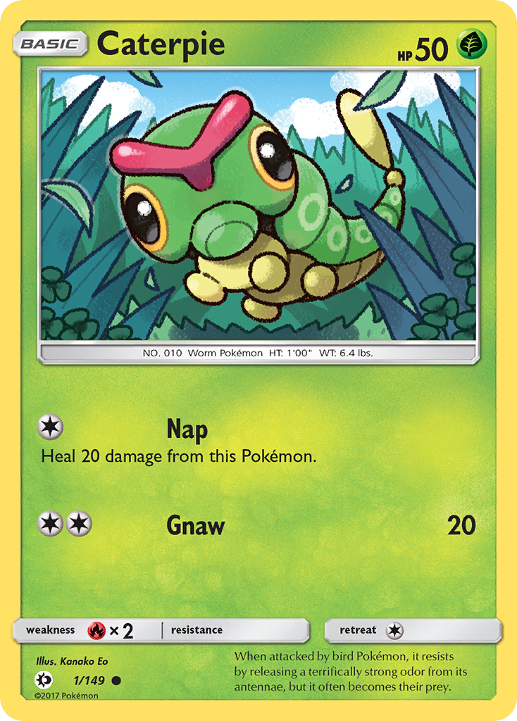 Caterpie (1/149) [Sun & Moon: Base Set] | Clutch Gaming