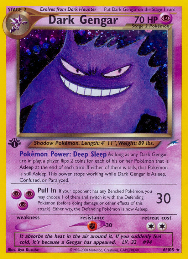 Dark Gengar (6/105) [Neo Destiny 1st Edition] | Clutch Gaming