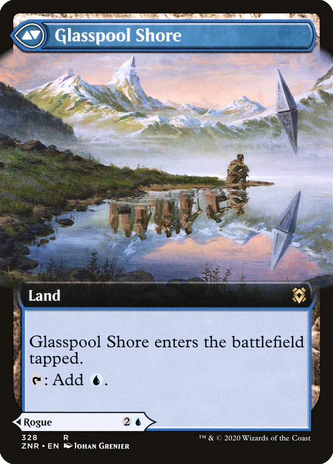 Glasspool Mimic // Glasspool Shore (Extended Art) [Zendikar Rising] | Clutch Gaming