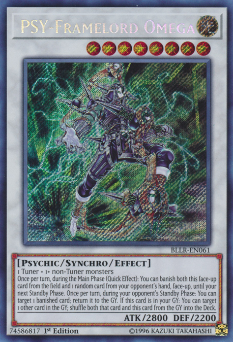 PSY-Framelord Omega [BLLR-EN061] Secret Rare | Clutch Gaming