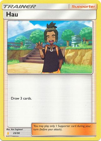 Hau (23/30) [Sun & Moon: Trainer Kit - Alolan Raichu] | Clutch Gaming