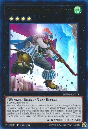 Castel, the Skyblaster Musketeer [DUDE-EN018] Ultra Rare | Clutch Gaming