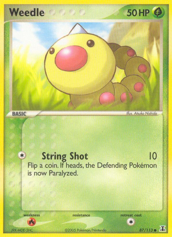 Weedle (87/113) [EX: Delta Species] | Clutch Gaming