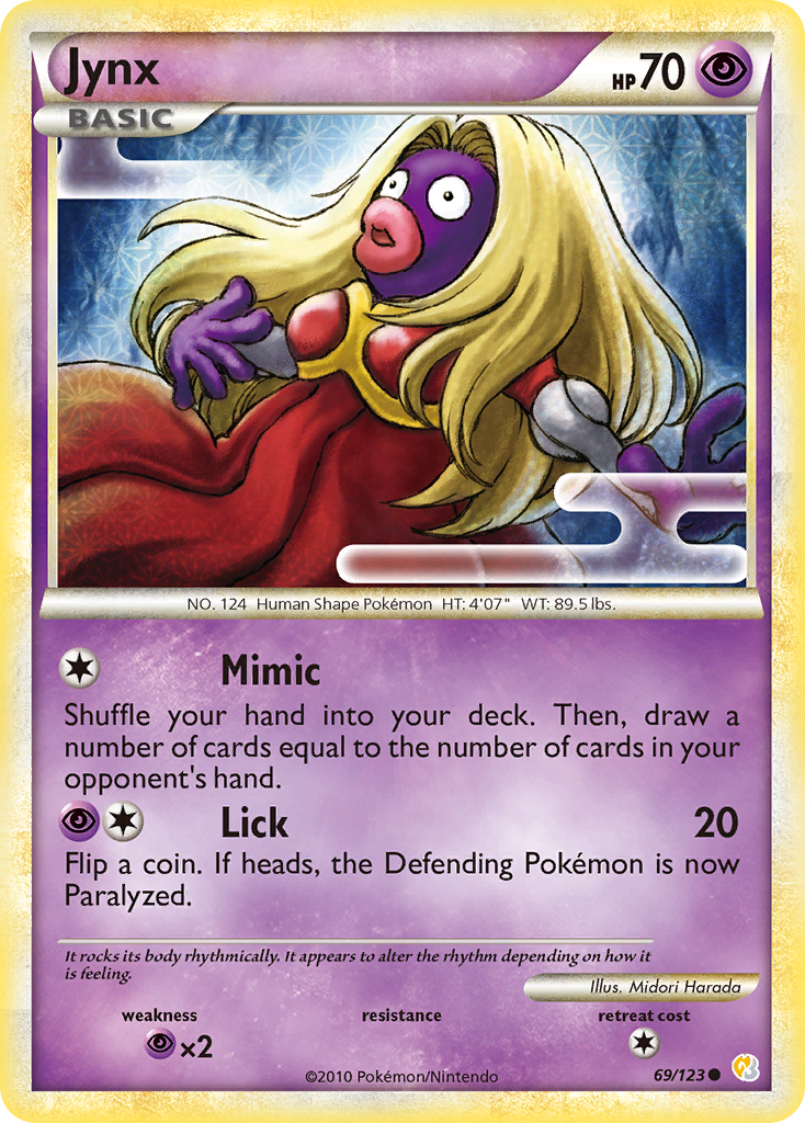 Jynx (69/123) [HeartGold & SoulSilver: Base Set] | Clutch Gaming