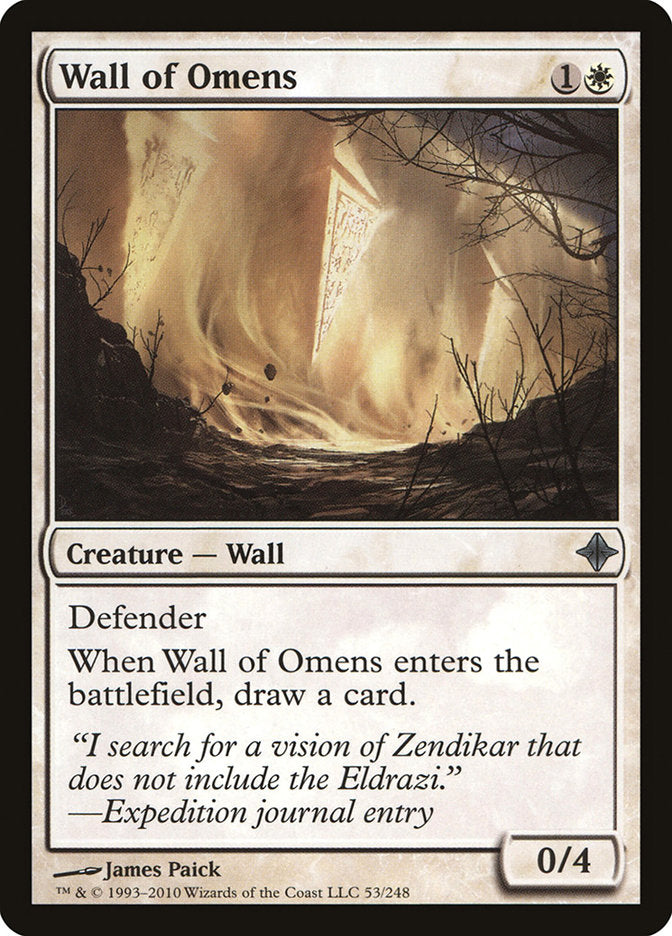 Wall of Omens [Rise of the Eldrazi] | Clutch Gaming