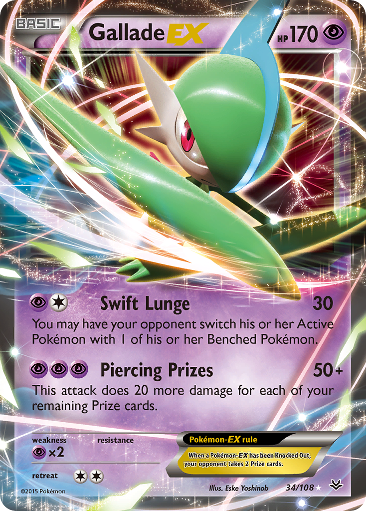 Gallade EX (34/108) [XY: Roaring Skies] | Clutch Gaming