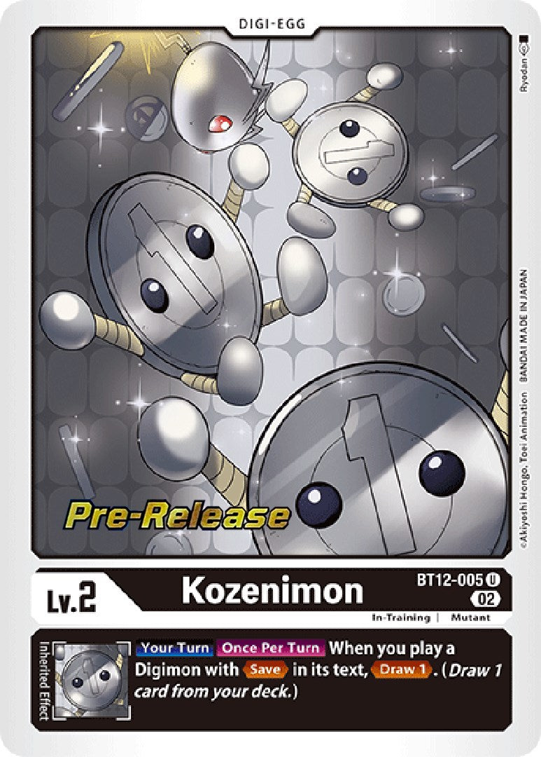 Kozenimon [BT12-005] [Across Time Pre-Release Cards] | Clutch Gaming