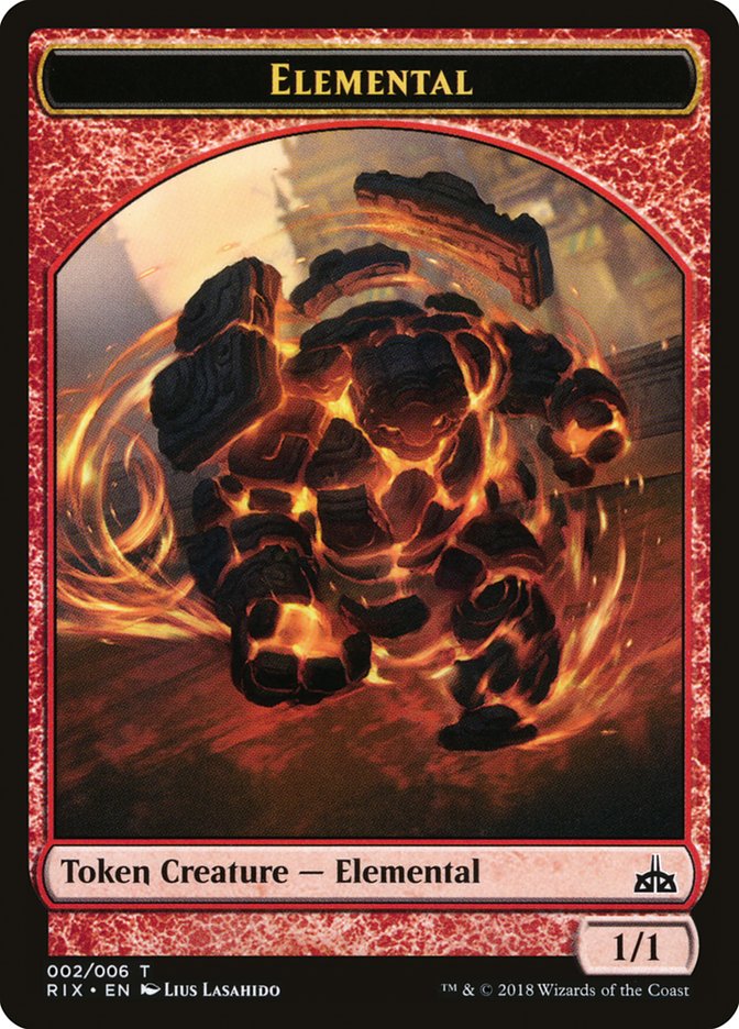 Elemental Token (002/006) [Rivals of Ixalan Tokens] | Clutch Gaming